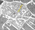 Gänsberg-Plan, Geleitsgasse 9 rot markiert