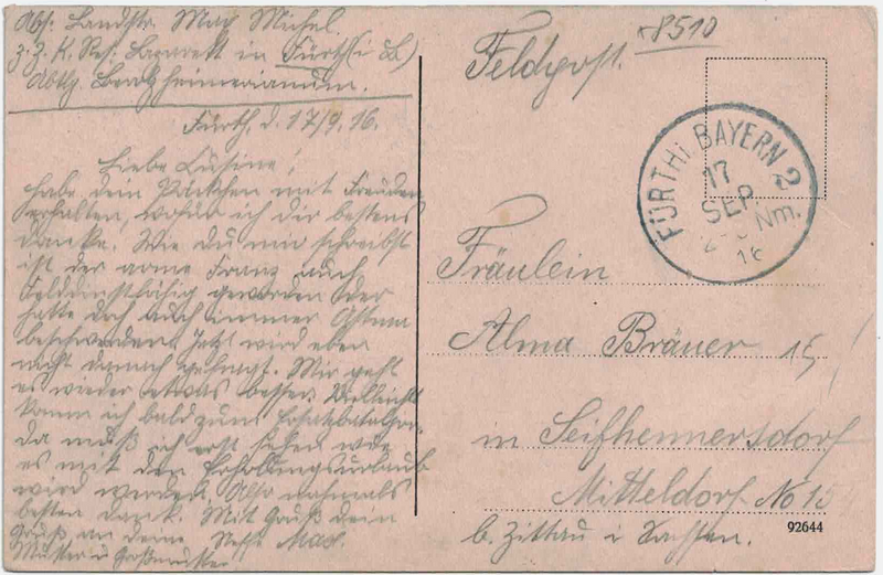 Datei:Postkarte 17.09.1916 Hinten.png