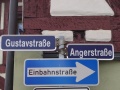 Straßenschild Gustavstraße mit Angerstraße