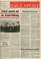 Letzte Ausgabe der Fränkischen Tagespost am 30. November 1971.