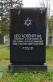 Grabstein Leo Rosenthal, neuer jüdischer Friedhof Fürth, Feld VIII.10