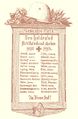 Ehrentafel für gefallene Mitglieder der AAV Alemannia Fürth im Ersten Weltkrieg; Zeichnung in Festschrift anl. des 25. Stiftungsfestes