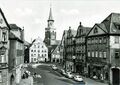 Ansichtskarte vom ehem. Marktplatz, gel. 1964