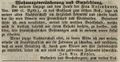 Zeitungsannonce von Joh. Nic. Köhler, Gastwirth "<a class="mw-selflink selflink">zum rothen Roß</a>", August 1843