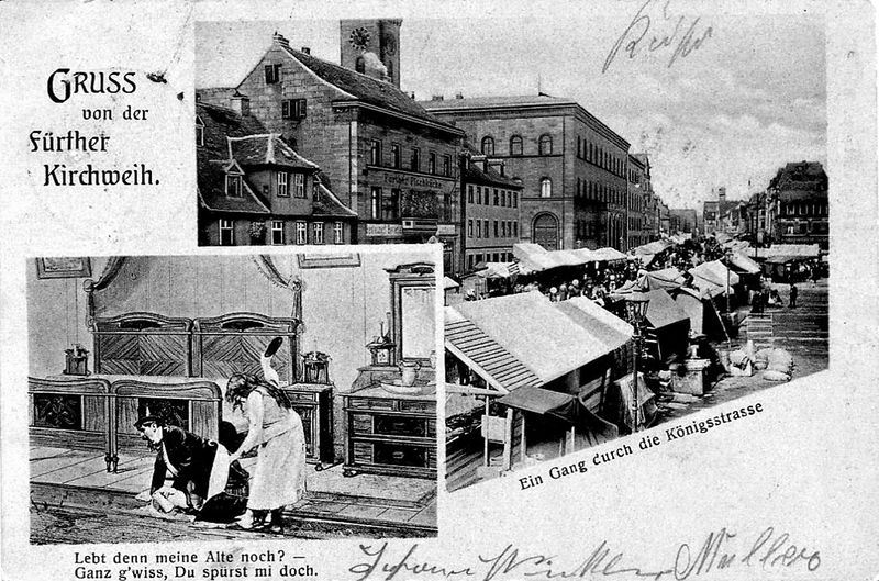 Datei:AK Kärwa gelaufen 1908.jpg