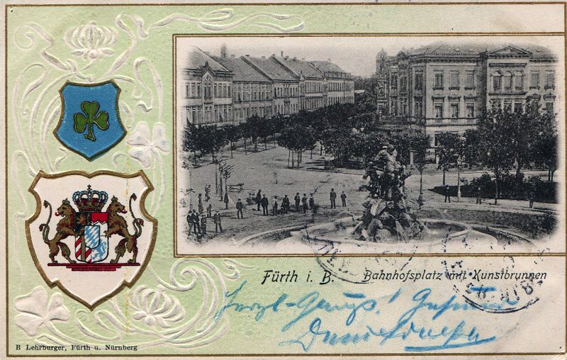 Datei:AK Kunstbrunnen gel 1902.jpg