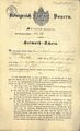 Heimatschein für Carl Hofmann vom 4. April 1843, S. 1