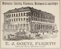 Werbeanzeige von E. J. Goetz, 1883