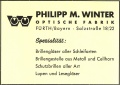 Werbeanzeige der Fa. <a class="mw-selflink selflink">Winter</a> von 1950