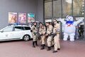 Promotion für den Kinostart Ghostbusters: Frozen Empire vor dem Cineplex mit den Ghostbusters Nürnberg, April 2024