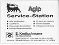 Werbung der Agip Tankstelle von <a class="mw-selflink selflink">1996</a>
