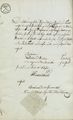 Prüfungszeugnis für Johann Michael Zink vom 25. Januar 1831