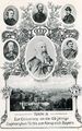 Ansichtskarte anlässlich der 100-jährigen Zugehörigkeit zu Bayern, 1906