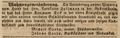 Zeitungsanzeige der Flaschnermeister Michael und Johann Spahn, Dezember 1841