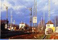 1998:  neue Masten und moderne Lichtssignale ersetzen die restlichen alten Formsignale am Bahnhof Vach