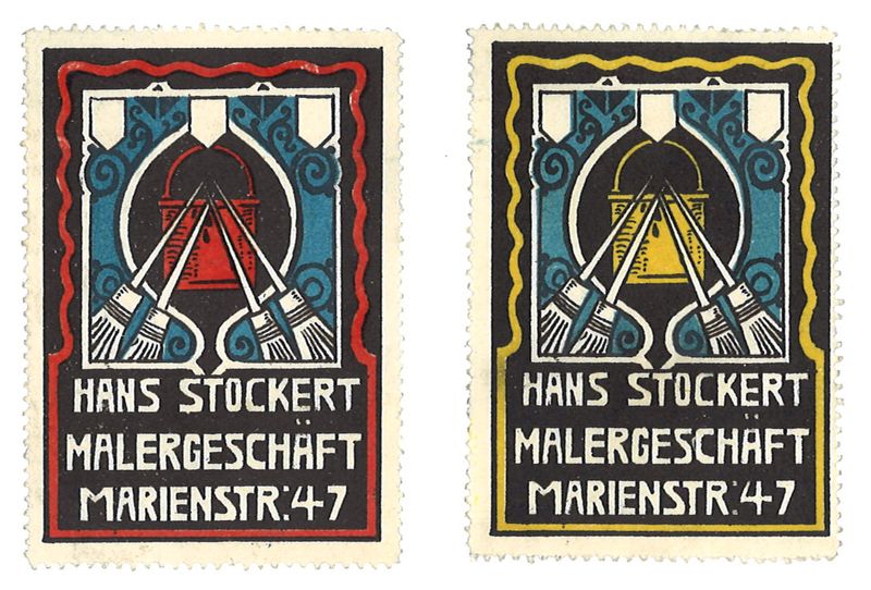 Datei:Werbemarken Stockert I.jpg