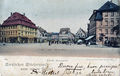 Der Königsplatz, um die Jahrhunderwende. Rechts am Bildrand die Gaststätte <!--LINK'" 0:50-->. AK gelaufen 1900 nach Neapel (Italien)