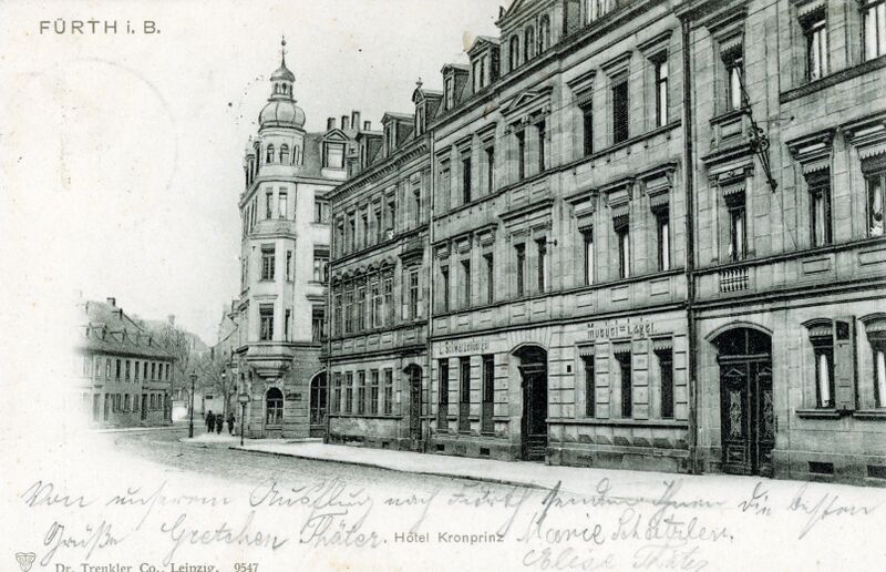 Datei:AK Hotel Kronprinz gel 1904.jpg