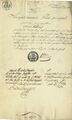 Versicherung des Fürther Polizeikommissariats vom 12. Dez. 1814 über die Meisteraufnahme von Johann Weithaas