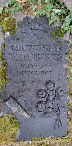 Datei:Grab Julius Bing, Sanitätsrat.jpg