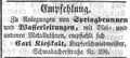 Zeitungsanzeige des Kupferschmiedmeisters <!--LINK'" 0:25-->, Mai 1855 <span class="smw-highlighter" data-type="8" data-state="inline" data-title="Hinweis" title="Erstellungsdatum: Mai 1855Lizenz: noc-nc-1.0"><span class="smwtticon note"></span><span class="smwttcontent">Erstellungsdatum: Mai <!--LINK'" 0:26--><br>Lizenz: noc-nc-1.0</span></span>