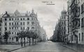 Blick in die Amalienstraße - links im Bild Simonstraße 16a und Vorplatz der Paulskirche, gel. 1910