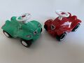 Spielzeugmodelle des BIG-Bobby-Car in Sonderausführung (Fürth) sowie Original.
