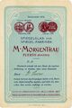 Visitenkarte der Deutschen Glas- und Spiegelfabriken von Moses Moritz Morgenthau, ca. 1900