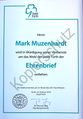 Ehrenbrief der Stadt Fürth für Mark Muzenhardt, 2018