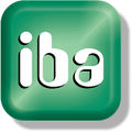 Altes Firmalogo der Firma Iba AG bis 2018