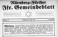 Fürther Erweiterung des Nürnberg-Fürther isr. Gemeindeblatts, 1. Juli 1926