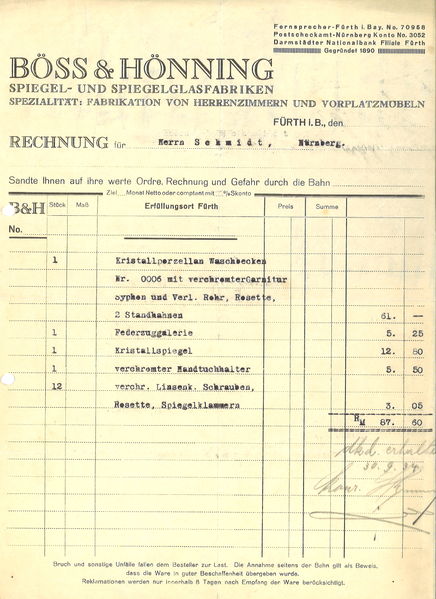 Datei:Rechnung BÖSS & HÖNNING 1934.jpg