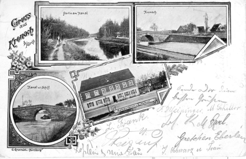 Datei:Kronach, Postkarte gel. 1903.jpg