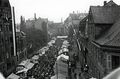 Blick in die Königstraße von der Kirche Zur unseren lieben Frau während der Kirchweih, 1936