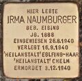 Stolperstein für Irma Naumburger (Erlangen).jpg