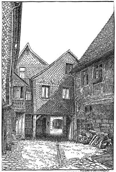 Datei:Dennemarck-Zeichnung Königstraße 66 - 1938.jpg