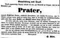 H. Kütt übernimmt pachtweise den Prater, Oktober 1854