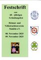 Titelseite: Festschrift zum 60-jährigen Gründungsfest - Heimat und Volkstrachtenverein Stadeln e. V., Nov. 2025
