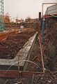 Tiefbauarbeiten in der Würzburger Straße. Bau des Hotel am Forum vor der Kursana-Seniorenresidenz, Nov. 1994