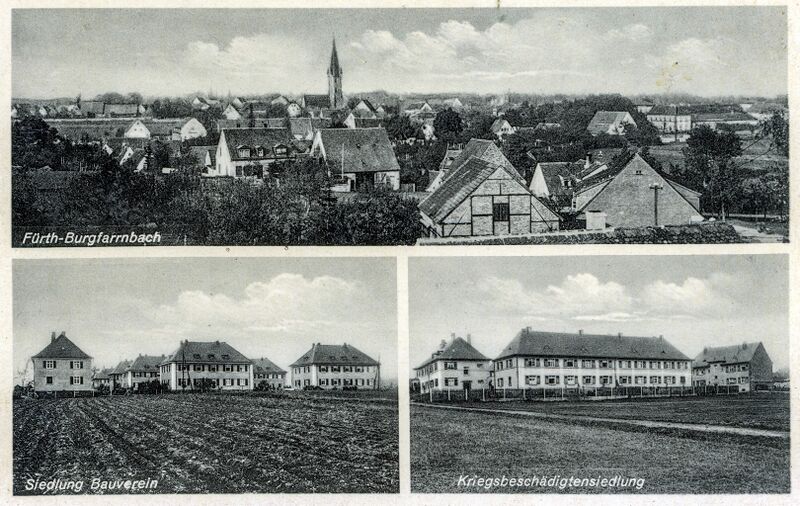 Datei:AK Burgfarrnbach Kriegsbeschädigtensiedlung ngl.jpg