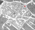 Gänsbergplan Stadt Fürth, Königstraße 46 rot markiert