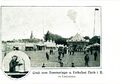 Volksfest am Lindenhain, Postkarte von 1908