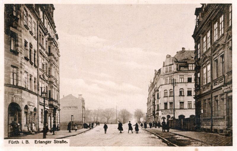 Datei:AK Erlanger Straße ngl 1909 1.jpg