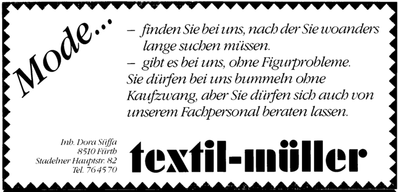 Datei:Werbung Textil-Müller Stadeln 1990.png