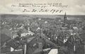 Historische Ansichtskarte "Nordwestliches Panorama der Stadt Fürth i/B." (mit Anmerkung: "vom Rathhaus Turm gegen d. Weinberge"), gel. 1908