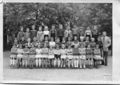 Klassenfoto 1. Klasse Frauenschule mit Lehrer Ebert, 1954