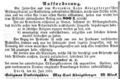Aufruf der Benjamin-Cohn-Königsberger-Aussteuerungs-Stiftung, Fürther Tagblatt 28. Juli 1869