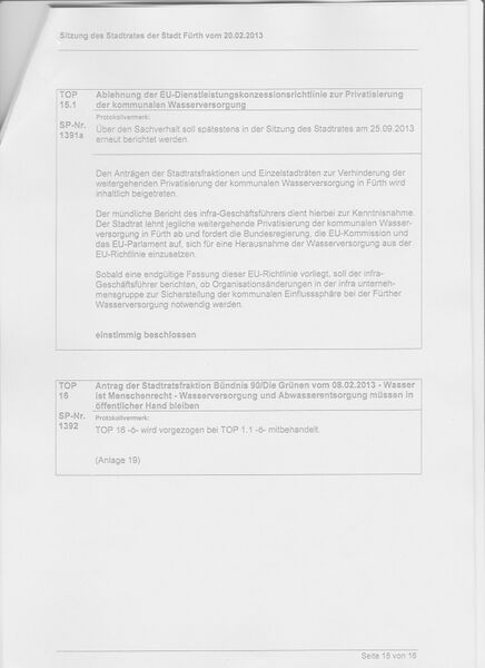 Datei:7 - 2013-02-20 Antrag und Beschluss des Gesamtstadtrats zur Ablehnung der Privatisierung der kommunalen Wasserversorgung.jpg