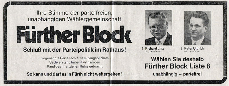 Datei:Wahlwerbung Fürther Block 07061972.jpg