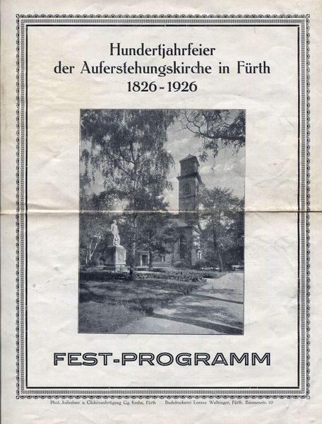 Datei:Auferstehungskirche 1826 - 1926.jpg
